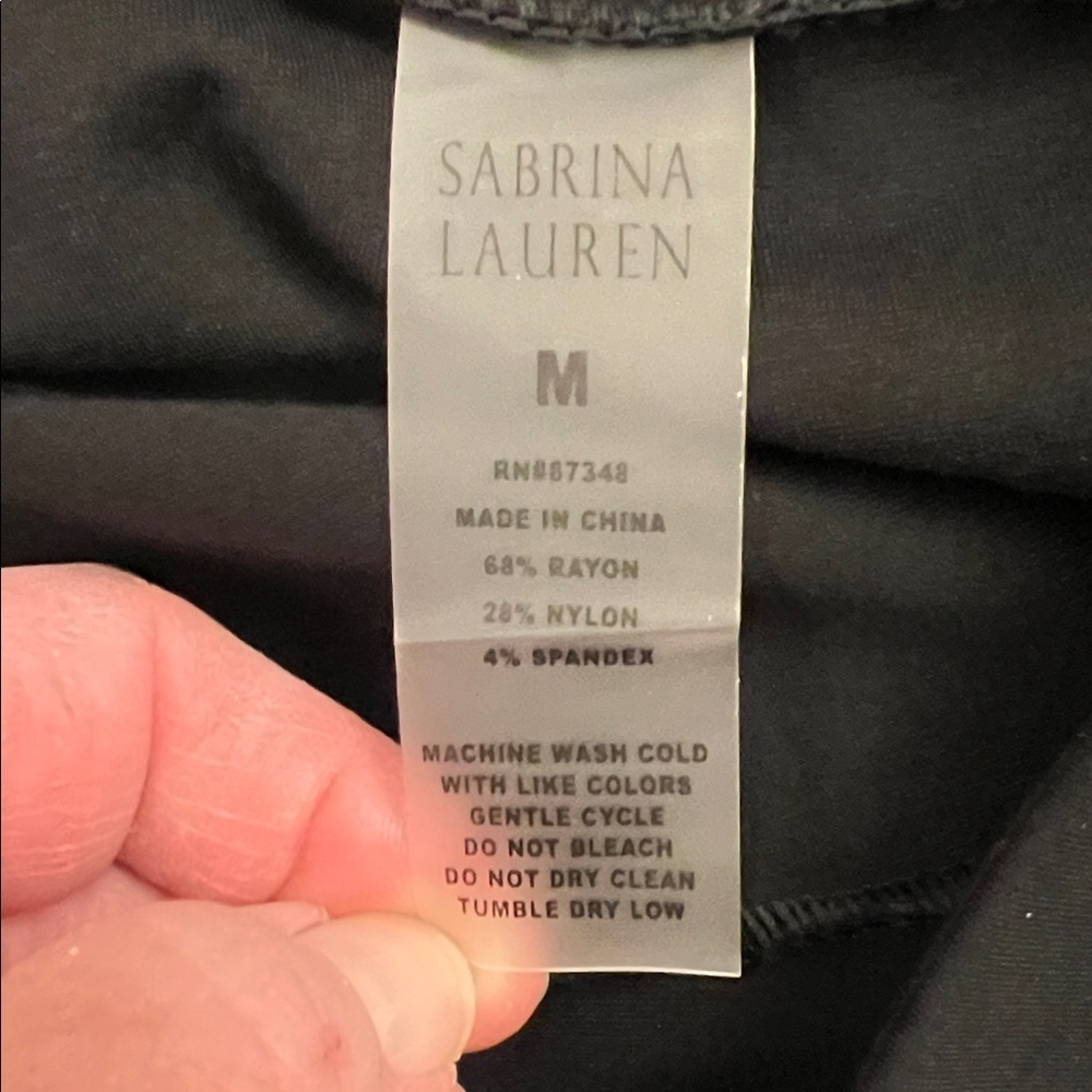 Sabrina Lauren Classic Black Leggings pants - Picture 6 of 6